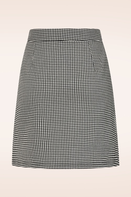 Topvintage Boutique Collection - Exclusivité Topvintage ~ Jupe Loise en pied-de-poule noir et blanc 4