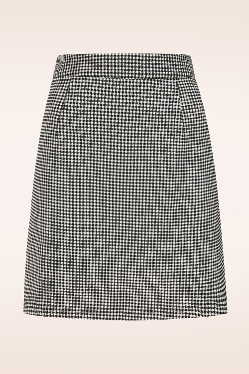 Topvintage Boutique Collection - Exclusivité Topvintage ~ Jupe Loise en pied-de-poule noir et blanc 2