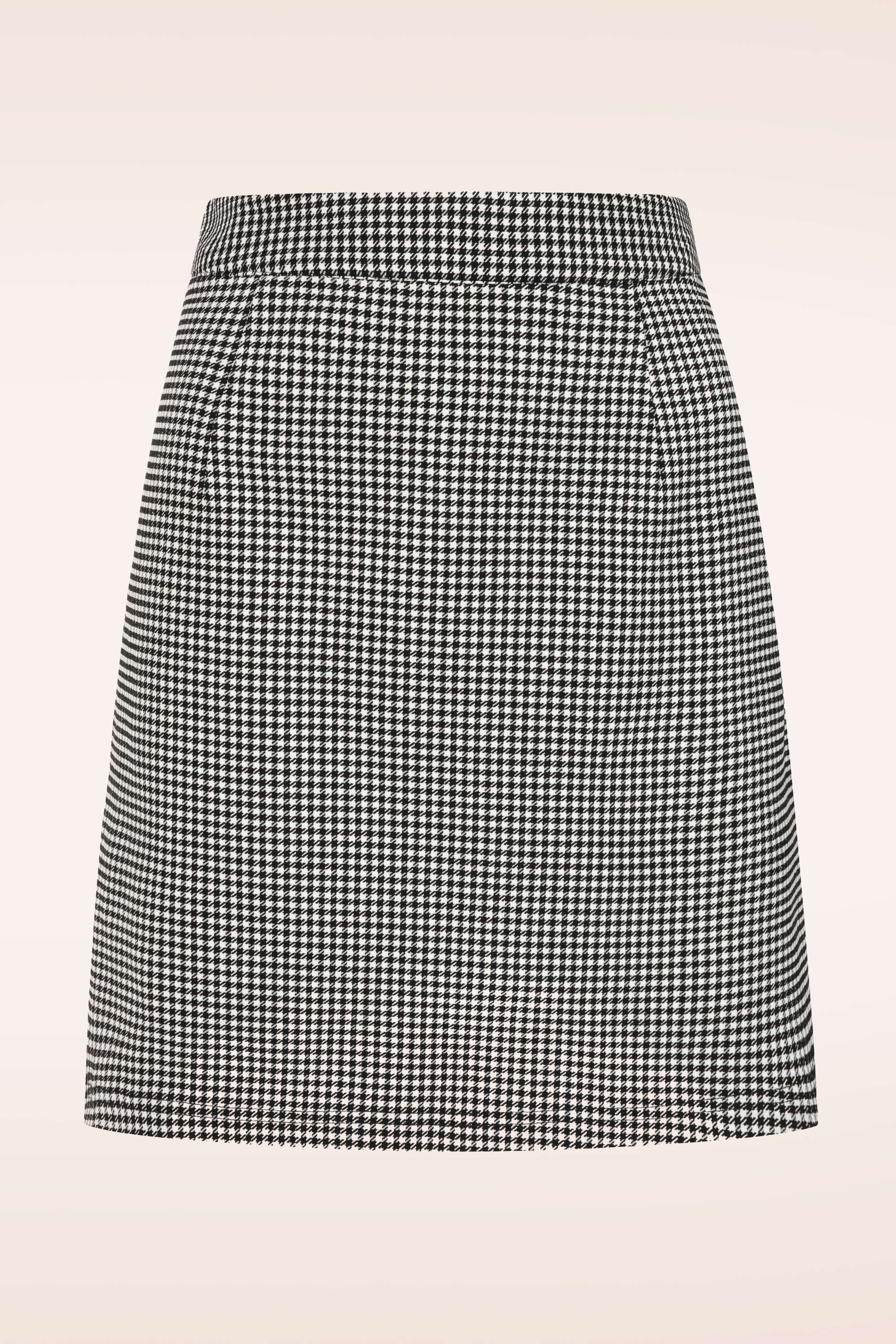 Topvintage Boutique Collection - Exclusivité Topvintage ~ Jupe Loise en pied-de-poule noir et blanc 2