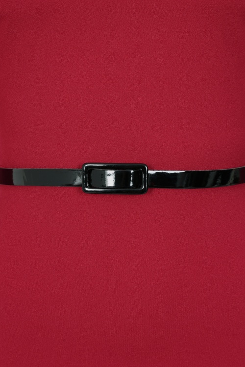 Vintage Chic for Topvintage - Topvintage exclusive ~ Xenia pencil jurk in rood 3