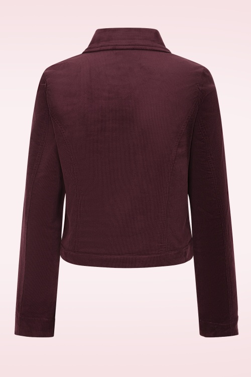 Topvintage Boutique Collection - Topvintage exclusive ~ Maya jasje in bordeaux 4