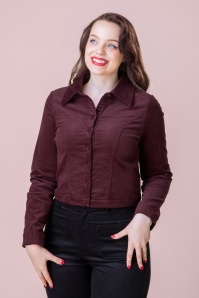 Topvintage Boutique Collection - Topvintage exclusive ~ Maya jasje in bordeaux