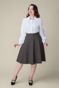 Topvintage Boutique Collection - Topvintage exclusive ~ Miriam Swing Skirt in Black and Red