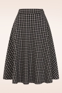 Topvintage Boutique Collection - Topvintage exclusive ~ Miriam Swing Skirt in Black and Red 3
