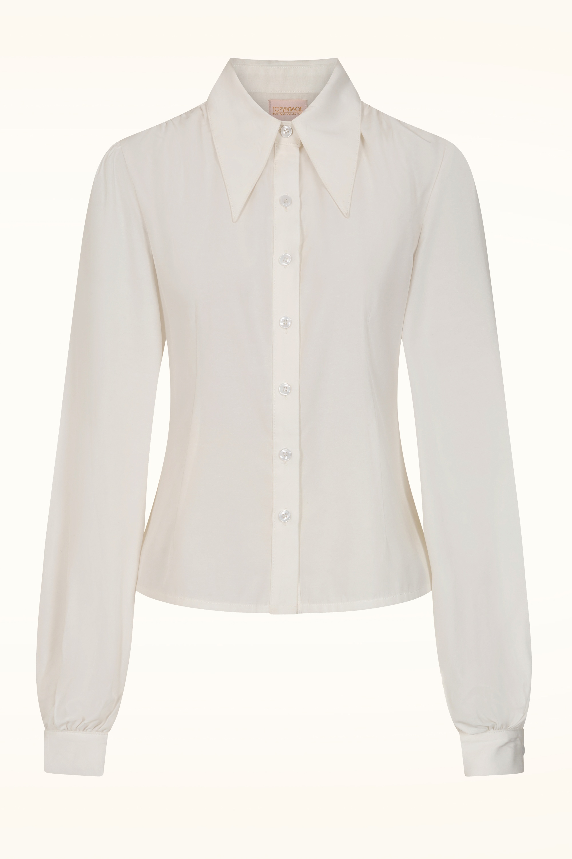 Topvintage Boutique Collection - Topvintage Exclusive ~ Jess blouse in wit 2
