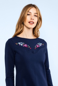 Blutsgeschwister - Oh Jacky Sweat jurk in retro bluing 4