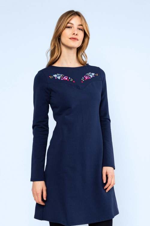 Blutsgeschwister - Oh Jacky Sweat jurk in retro bluing