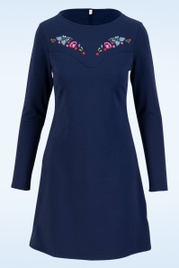 Blutsgeschwister - Oh Jacky Sweat jurk in retro bluing 2