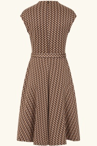Topvintage Boutique Collection - Topvintage exclusive ~ Aive Swing Dress in Caramel 4
