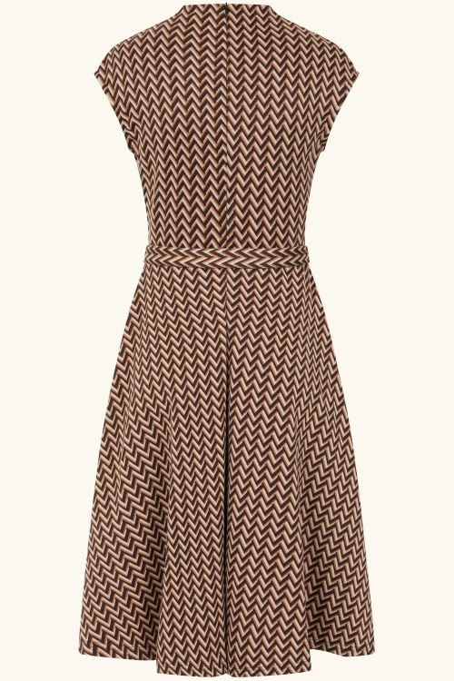 Topvintage Boutique Collection - Topvintage exclusive ~ Aive Swing Dress in Caramel 4