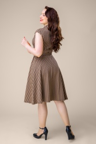 Topvintage Boutique Collection - Topvintage exclusive ~ Aive Swing Dress in Caramel 3