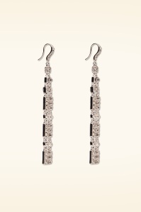 Lovely - Crystal Empire State oorbellen in zilver 2