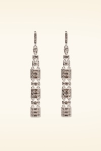 Lovely - Crystal Empire State oorbellen in zilver