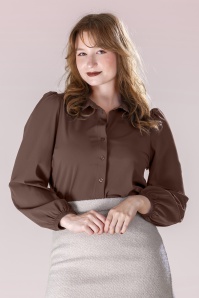Smashed Lemon - Chemisier Choco Muse en marron foncé 2