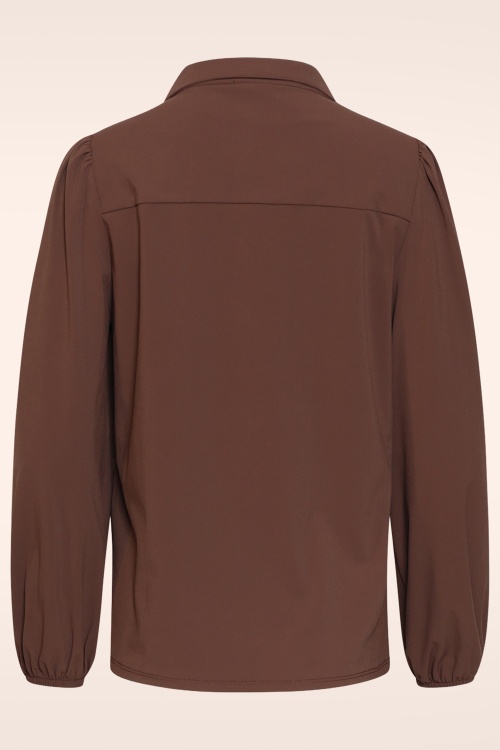 Smashed Lemon - Chemisier Choco Muse en marron foncé 3