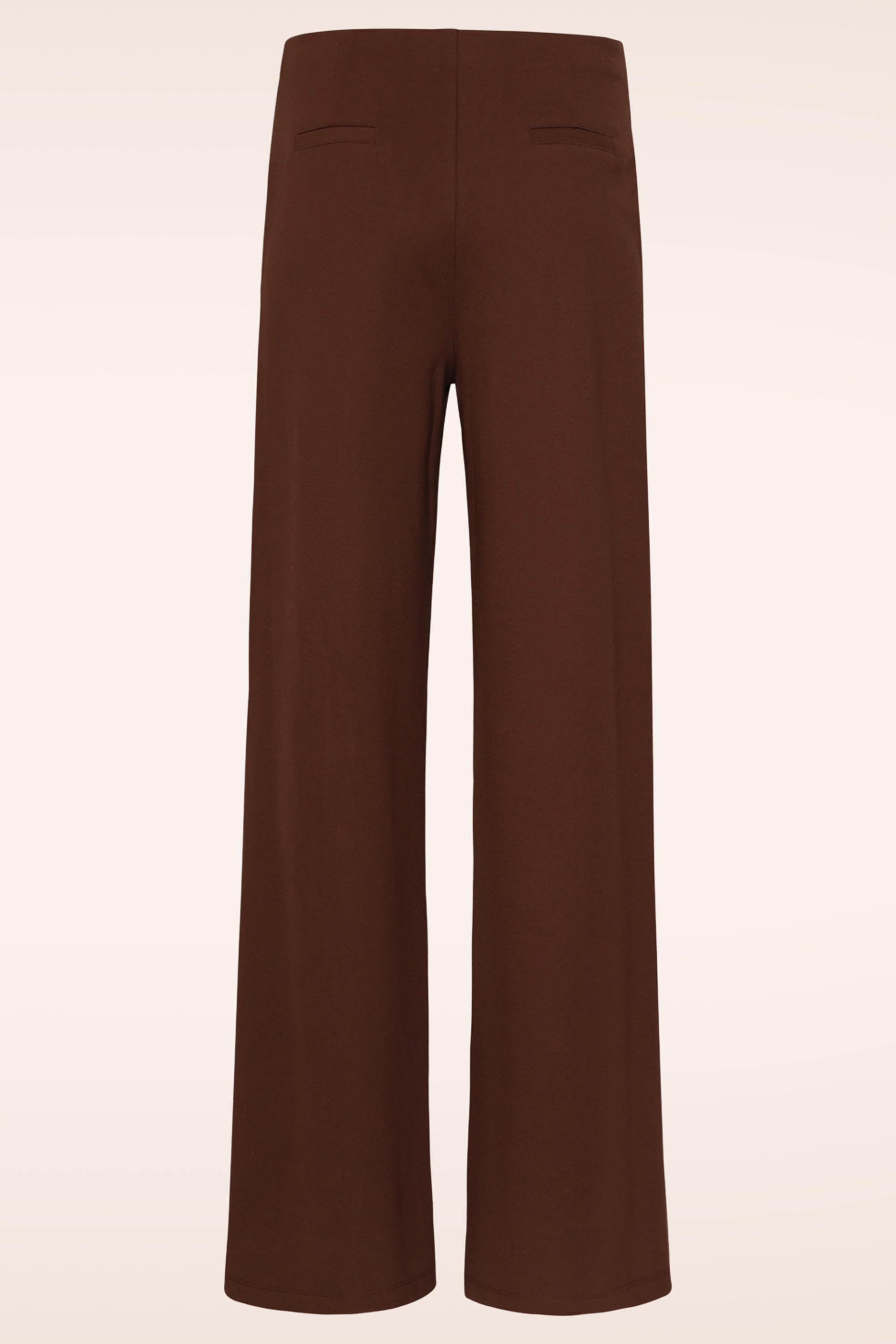 Smashed Lemon - Pantalon habillé Tess en marron foncé 4