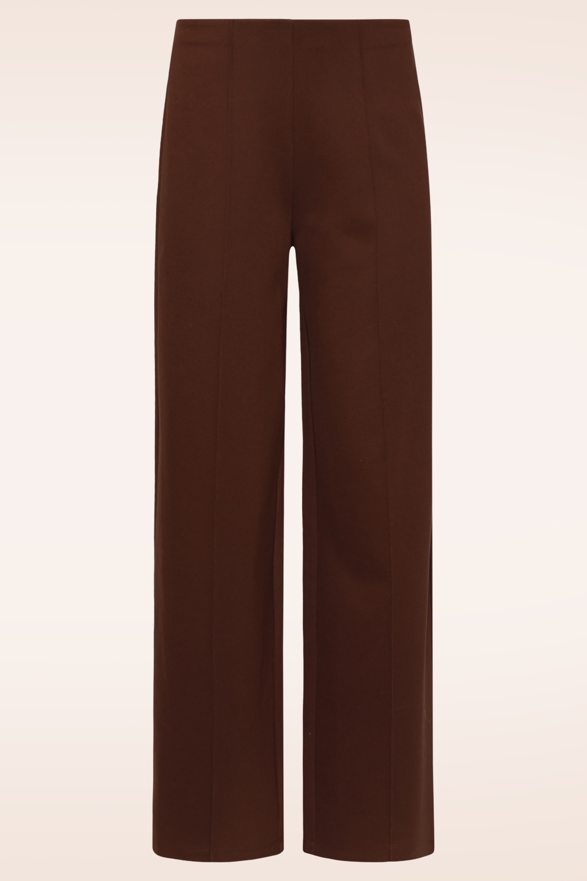 Smashed Lemon - Pantalon habillé Tess en marron foncé 2