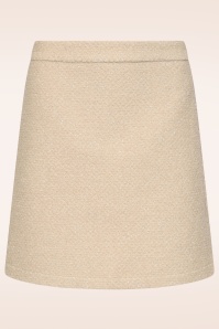 Smashed Lemon - Jupe trapèze Sammy Shimmer en sable clair