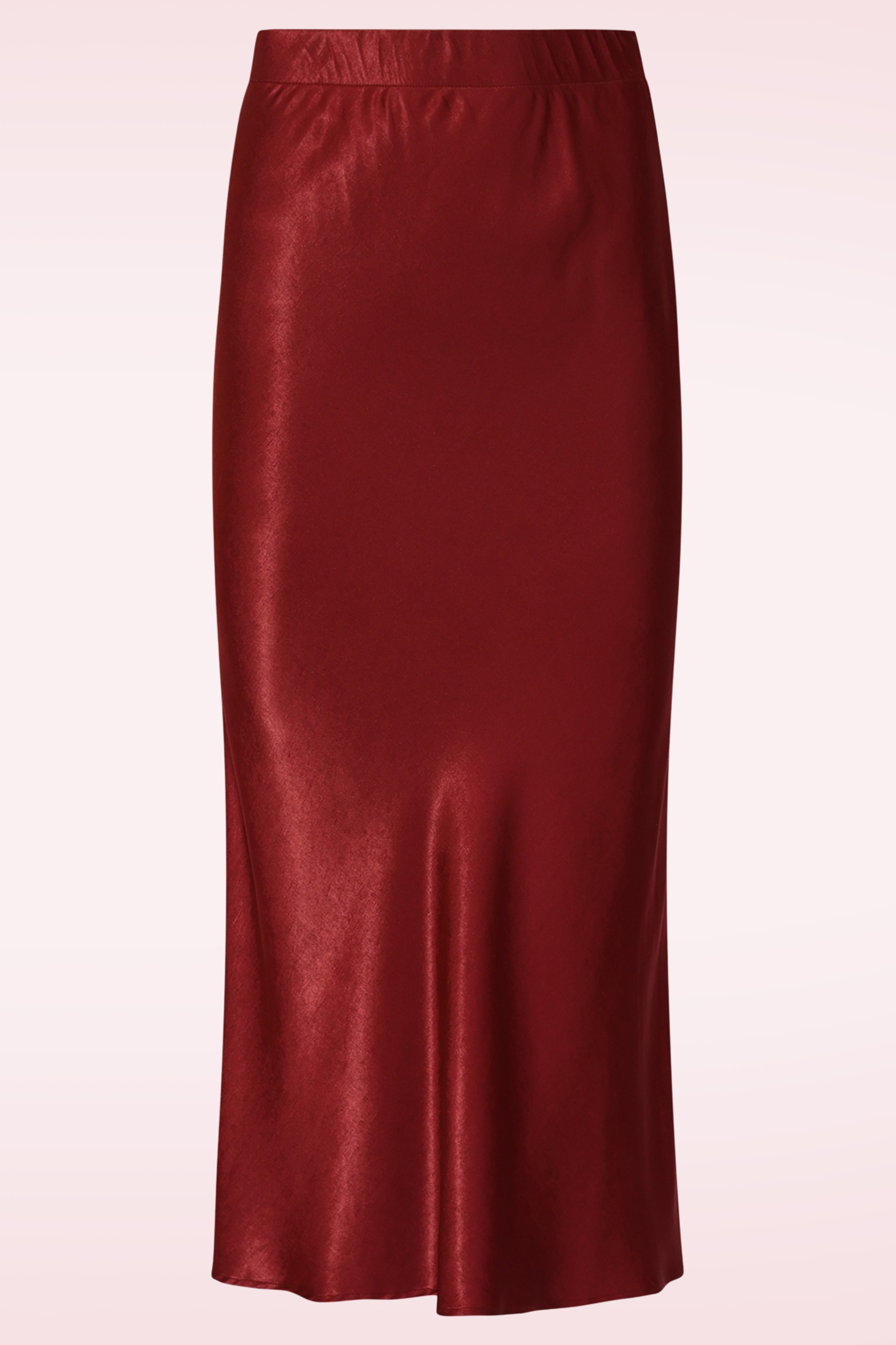 Smashed Lemon - Jupe midi Ruby en satin bordeaux 2