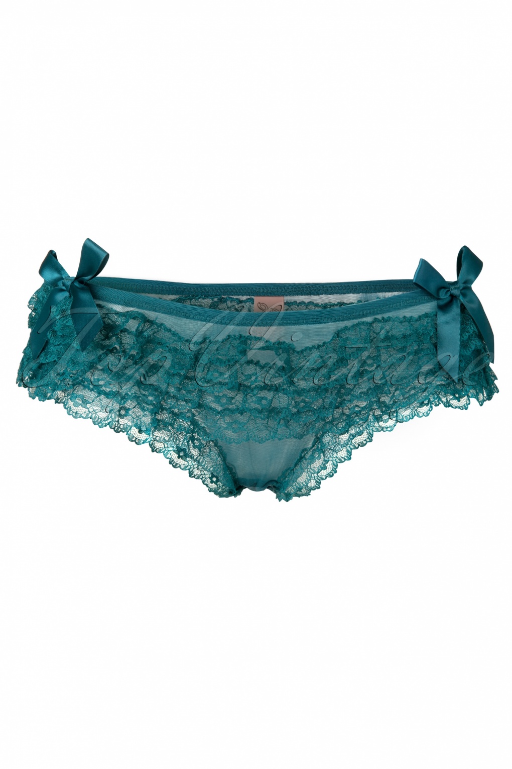 Frilly Knickers in Peacock Green