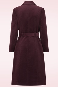Topvintage Boutique Collection - Topvintage exclusive ~ Rinna Corduroy Coat in Bordeaux 4