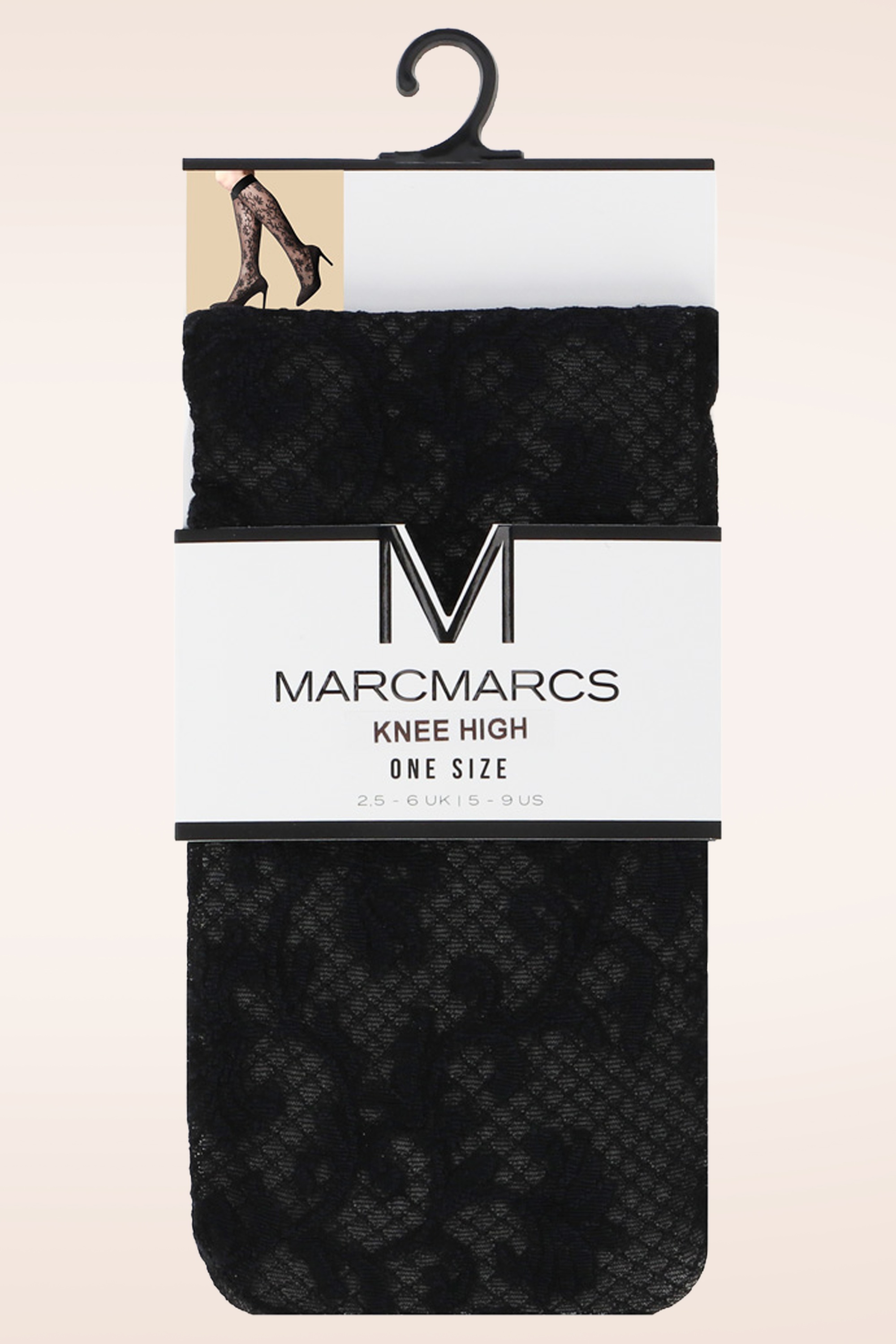 Marcmarcs - Bella lange sokken in zwart 3