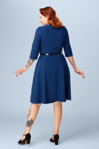 Vintage Chic for Topvintage - Exklusiv bei Topvintage ~ Reba Swingkleid in Königsblau 2