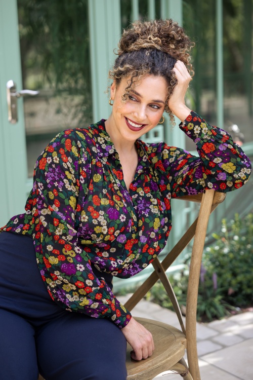 King Louie - Leila Maven blouse in zwart