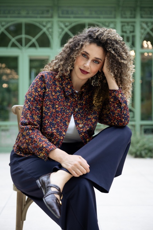 King Louie - Pearl Vignon jacket in avondblauw