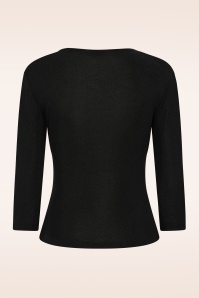 Banned Retro - Marilyn Glitz top in zwart 4