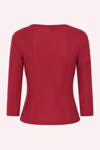 Banned Retro - Marilyn Glitz top in rood 4