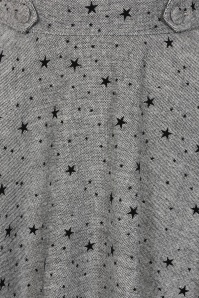 Banned Retro - Didi Star swing rok in grijs 3