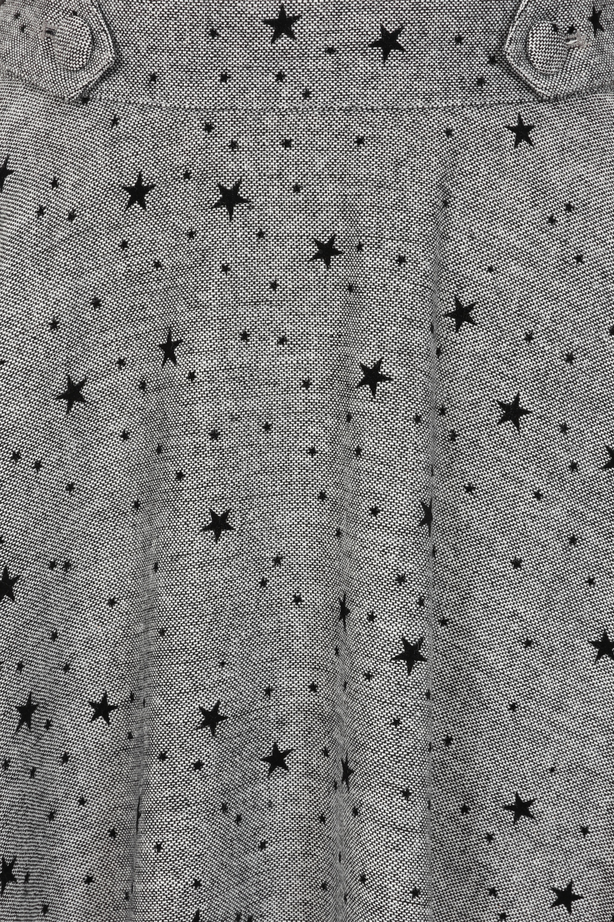 Banned Retro - Didi Star swing rok in grijs 3