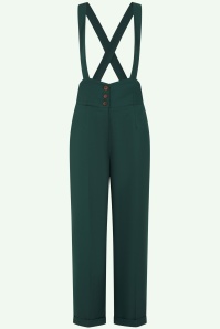 Banned Retro - Her Favourite pantalon in smaragdgroen 2
