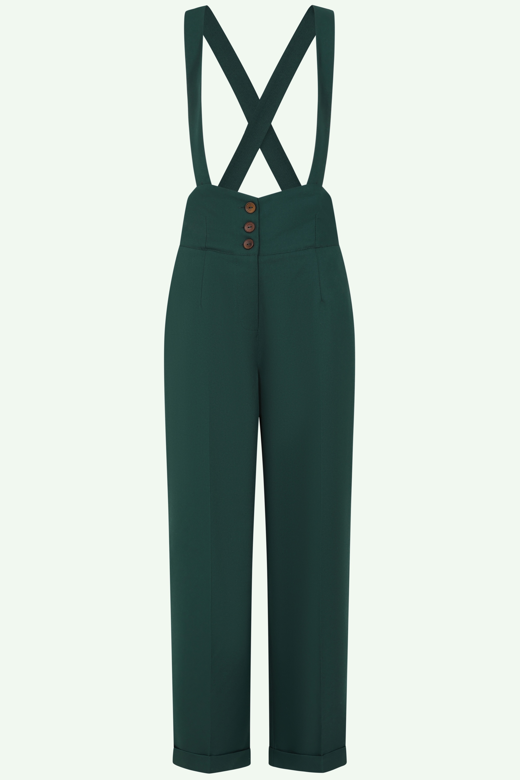 Banned Retro - Her Favourite pantalon in smaragdgroen 2