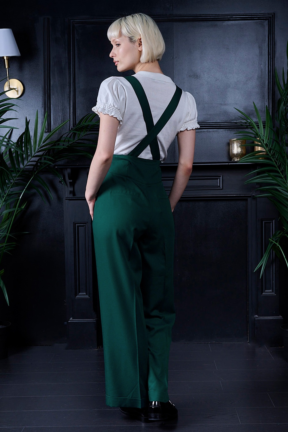 Banned Retro - Her Favourite pantalon in smaragdgroen 3