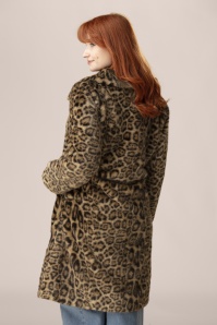Banned Retro - Vania Faux Fur jas in luipaard 3