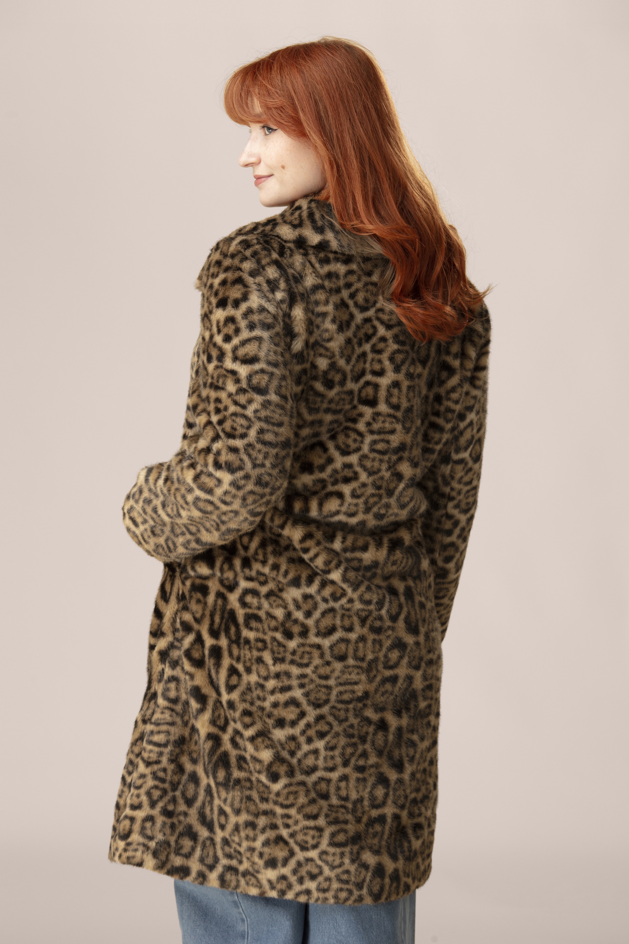 Banned Retro - Vania Faux Fur jas in luipaard 3