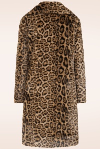 Banned Retro - Vania Faux Fur jas in luipaard 4
