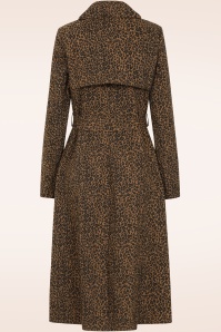 Banned Retro - Taylor trenchcoat in luipaard 4