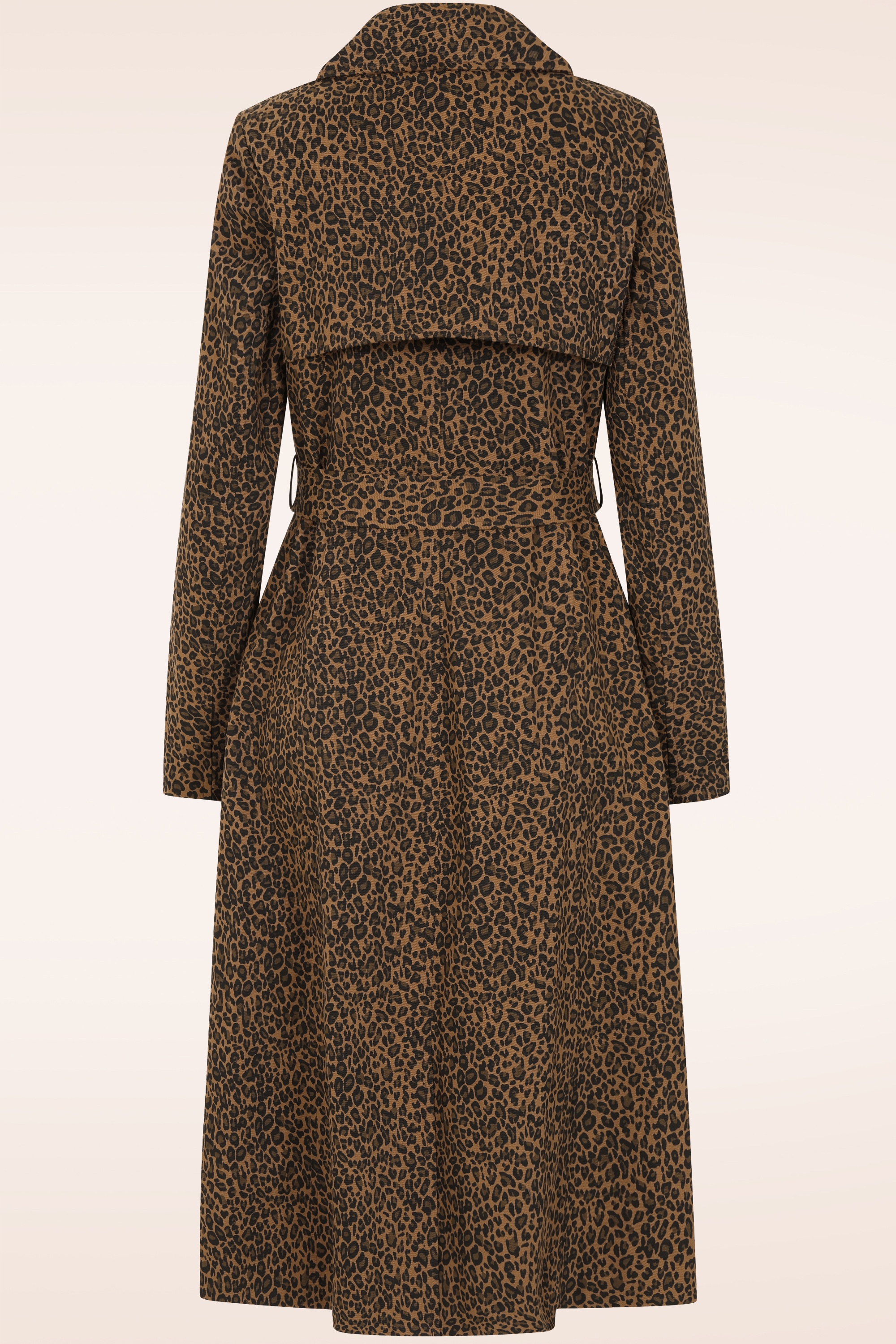 Banned Retro - Taylor trenchcoat in luipaard 4