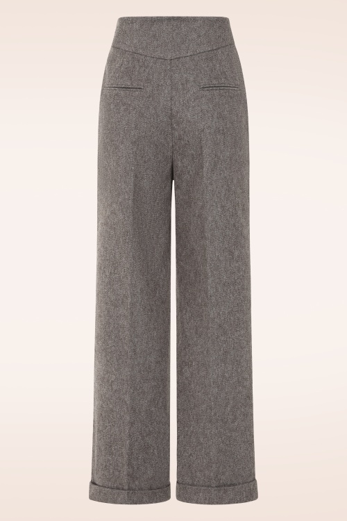 Topvintage Boutique Collection - Topvintage exclusive ~ Adeline pantalon in grijs 6