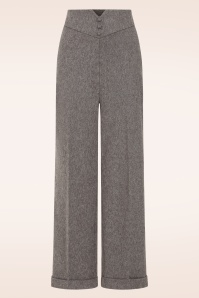 Topvintage Boutique Collection - Topvintage exclusive ~ Adeline pantalon in grijs 2