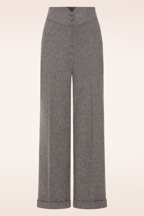 Topvintage Boutique Collection - Topvintage exclusive ~ Adeline pantalon in grijs 2