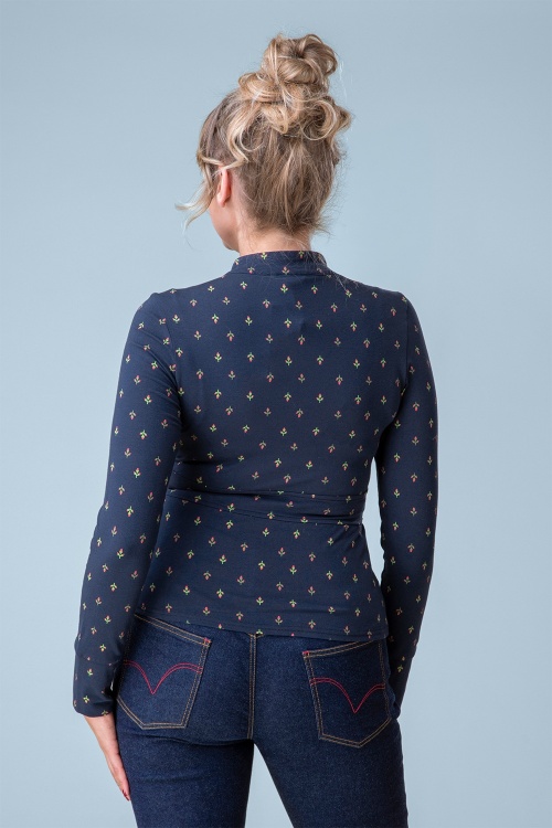 Blutsgeschwister - Parade of Grace Zip jacket in Itsy Bitsy Flower Dream 2