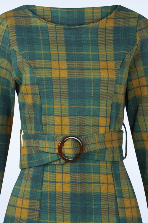 Blutsgeschwister - Robe d'automne à carreaux Tailored Cocoon en Classy Sassy Check 3