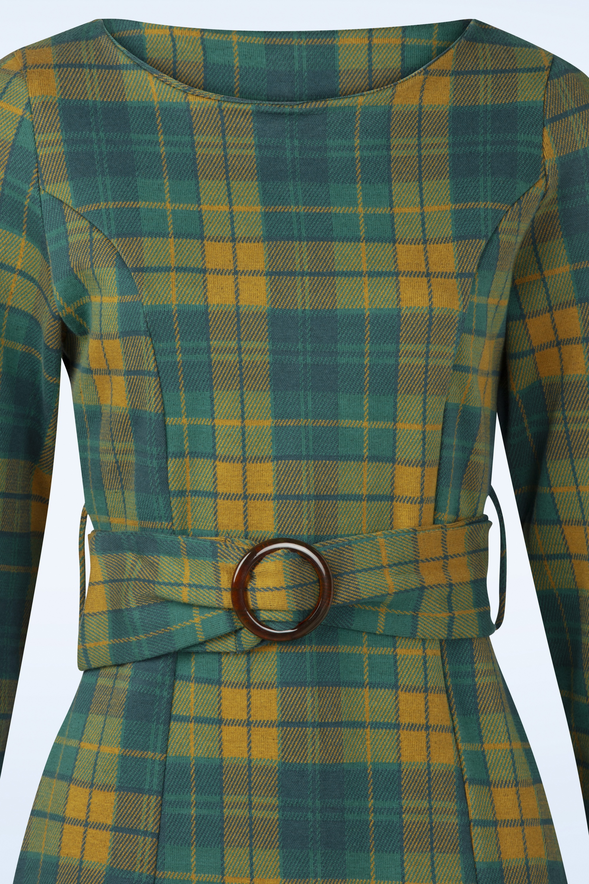 Blutsgeschwister - Robe d'automne à carreaux Tailored Cocoon en Classy Sassy Check 3