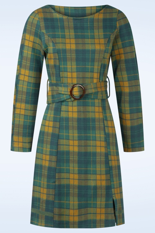 Blutsgeschwister - Robe d'automne à carreaux Tailored Cocoon en Classy Sassy Check 2