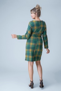 Blutsgeschwister - Robe d'automne à carreaux Tailored Cocoon en Classy Sassy Check 4