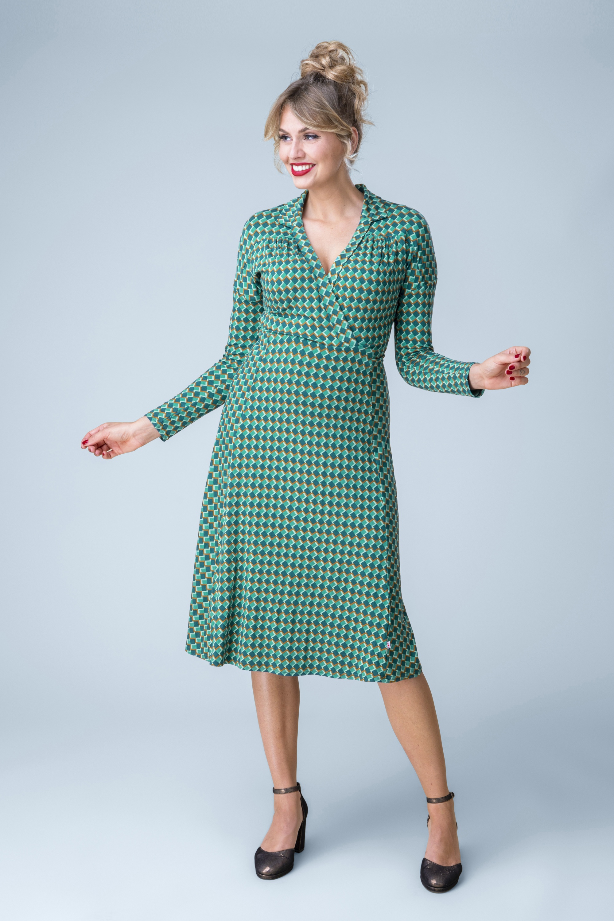 Blutsgeschwister - Robe midi Hédoniste Libre en Pick Chic